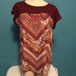 Rewind Boho Short Sleeve T-Shirt w/ Pocket